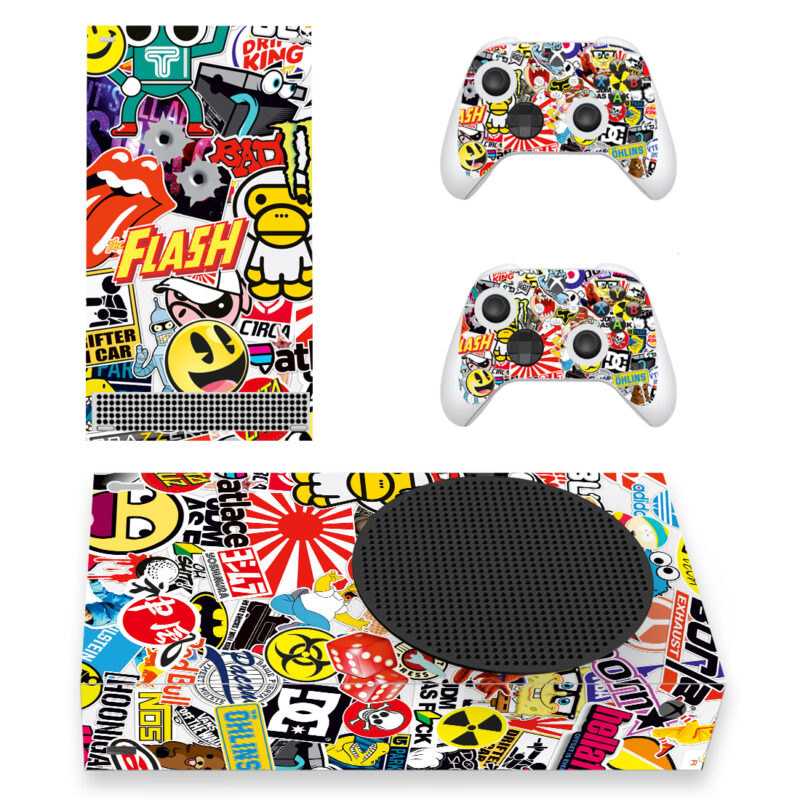 Sticker Bomb Skin Sticker For Xbox Series S And Controllers