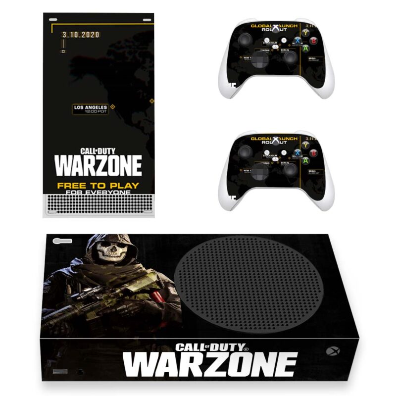 Call Of Duty: Warzone Game Skin Sticker For Xbox Series S And Controllers Design 6