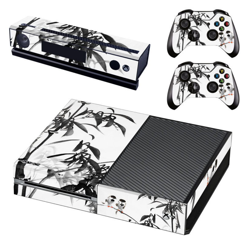 Chinese Bamboo Painting Xbox One Skin Sticker