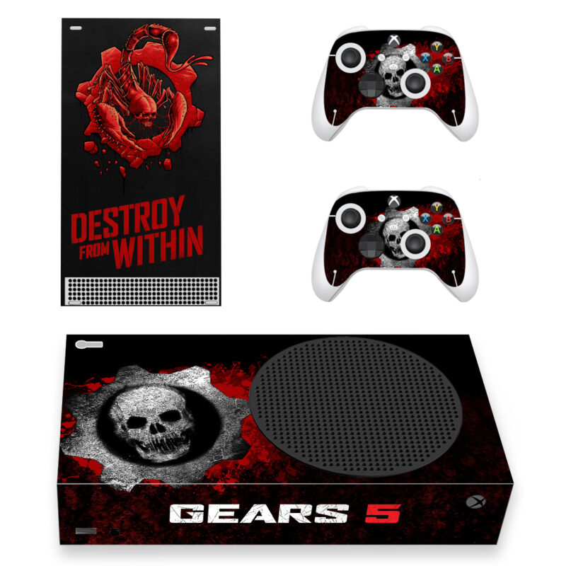 Destroy From Within Gears 5 Skin Sticker For Xbox Series S And Controllers