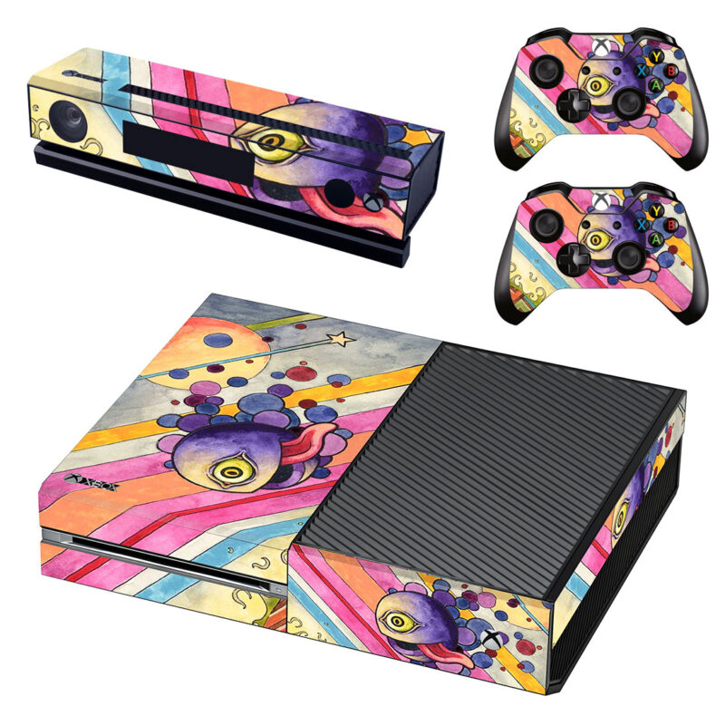 Bubbly Beholder Psychedelic Drawings Xbox One Skin Sticker