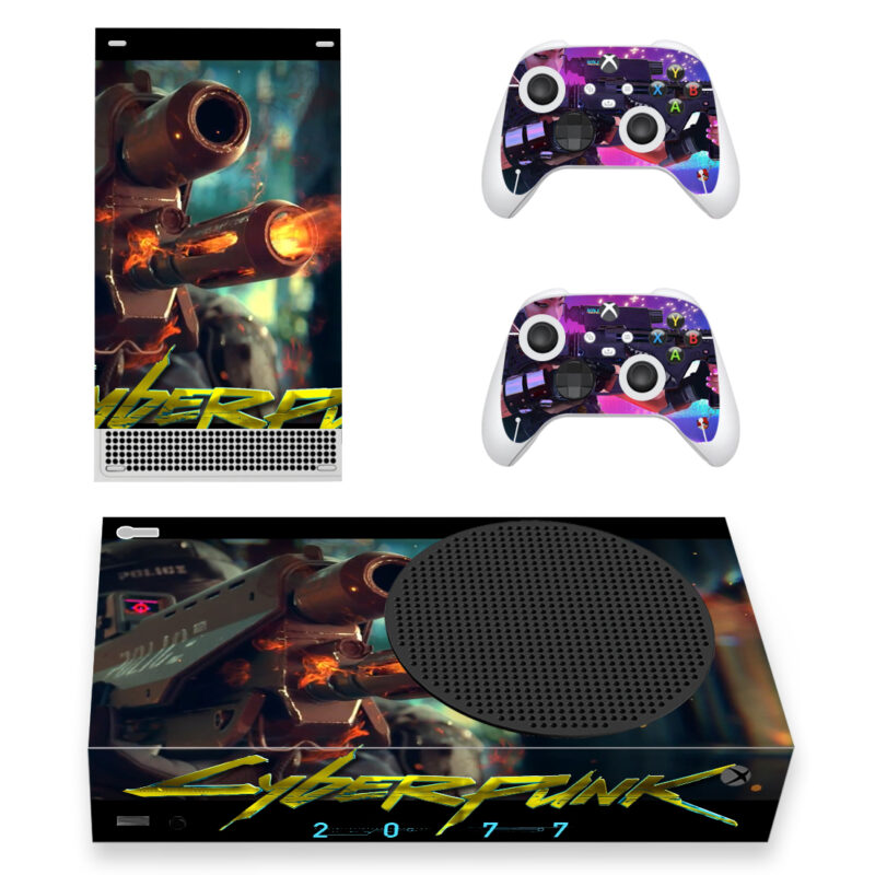 Cyberpunk 2077 Game Skin Sticker For Xbox Series S And Controllers Design 7