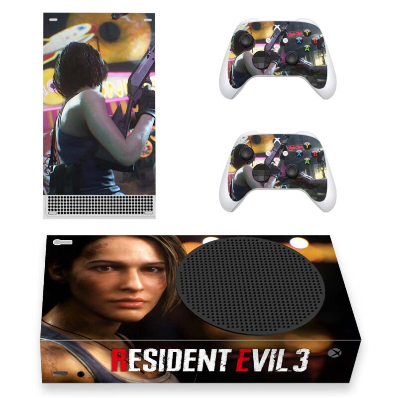 Resident Evil 3 Game Skin Sticker For Xbox Series S And Controllers Design 2