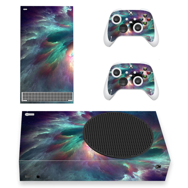 Iridescent Nebula Skin Sticker For Xbox Series S And Controllers