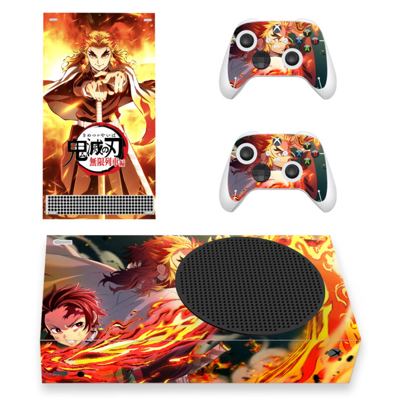 Demon Slayer: Kimetsu No Yaiba Series Skin Sticker For Xbox Series S And Controllers Design 3