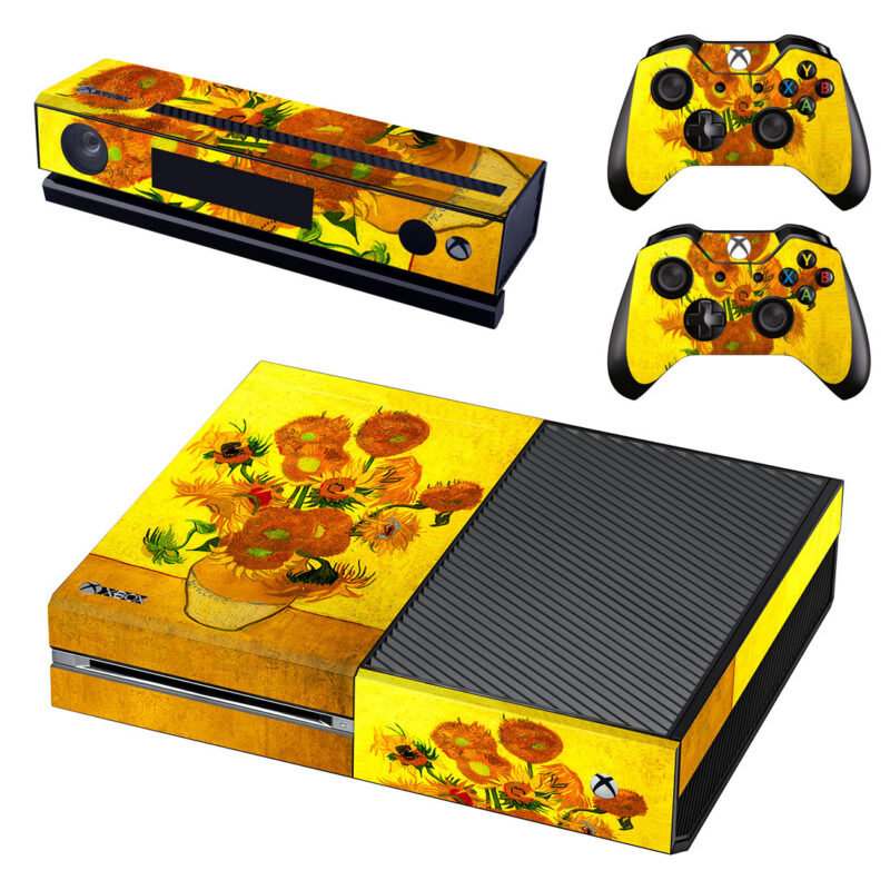 Vincent Van Gogh Sunflowers Painting Xbox One Skin Sticker