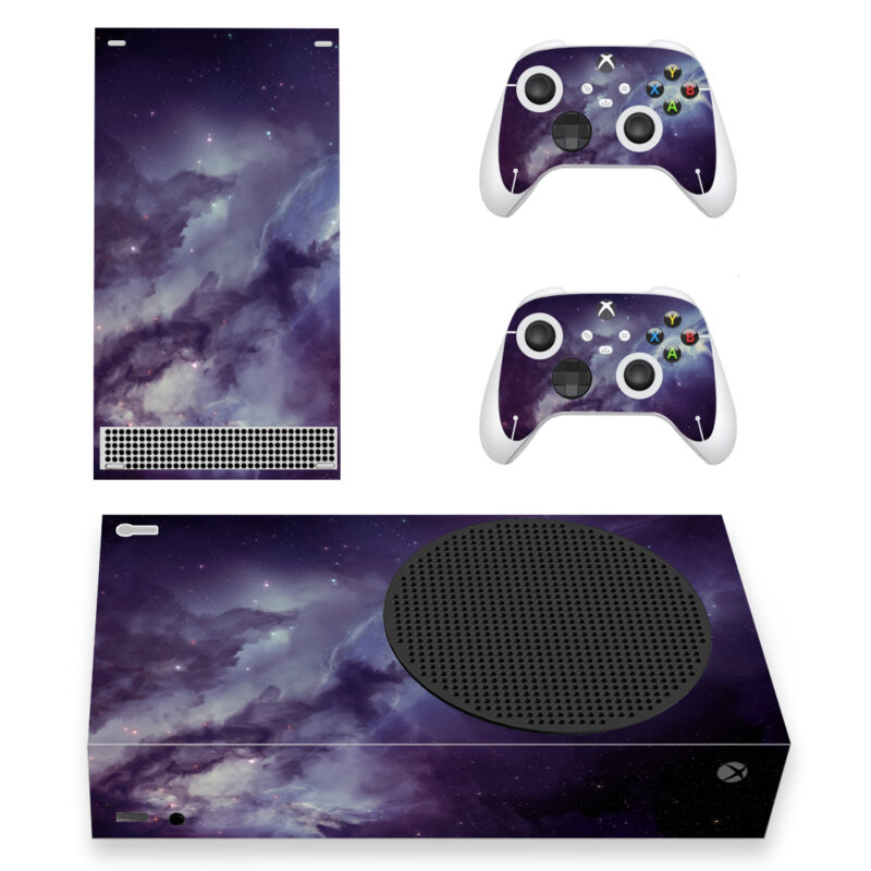 Blue Space Panorama Sticker For Xbox Series S And Controllers