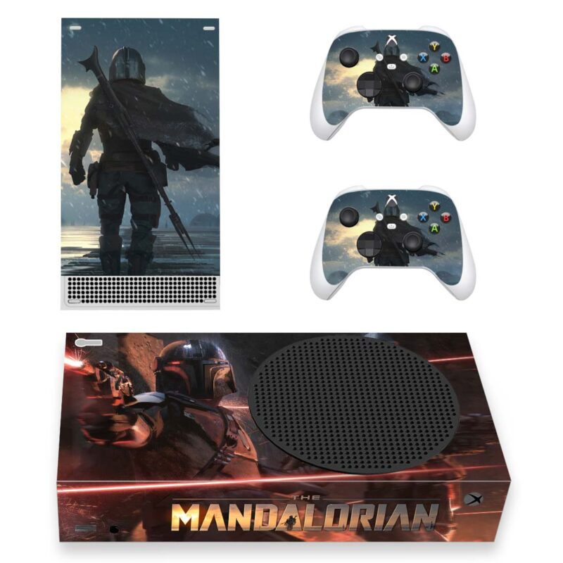 The Mandalorian Series Skin Sticker For Xbox Series S And Controllers Design 6