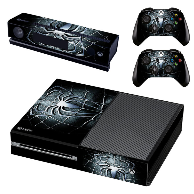 Black Spider-Man Xbox One Skin Sticker