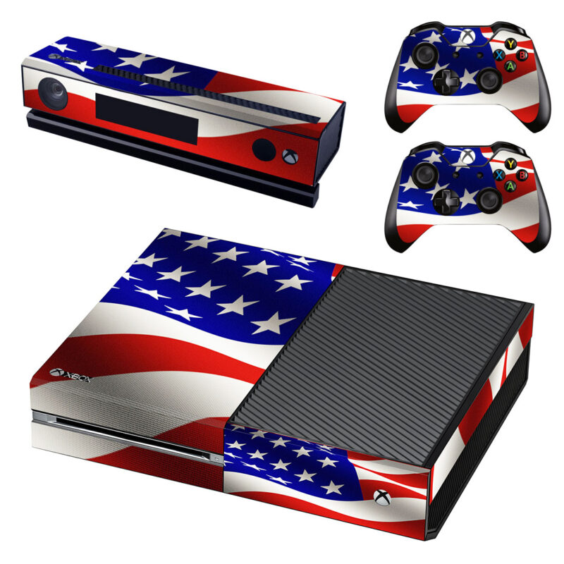 American Flag Skin Sticker For Xbox One