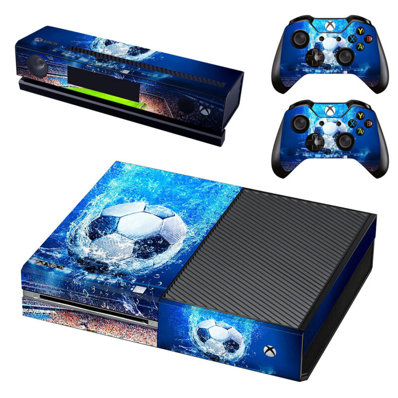 Soccer Ball Water Splash Xbox One Skin Sticker