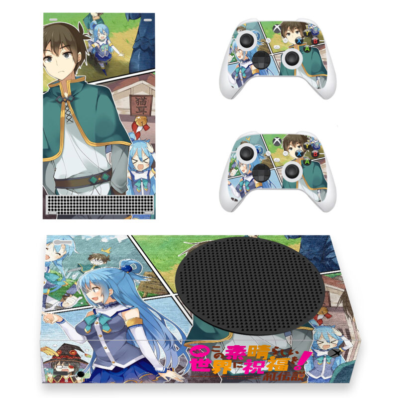 Konosuba: God's Blessing On This Wonderful World! Skin Sticker For Xbox Series S And Controllers Design 1