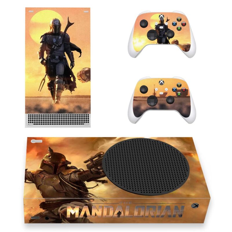 The Mandalorian Series Skin Sticker For Xbox Series S And Controllers Design 5