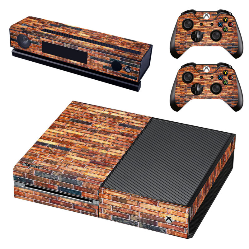 Mural Vintage Stone Brick Pattern Xbox One Skin Sticker