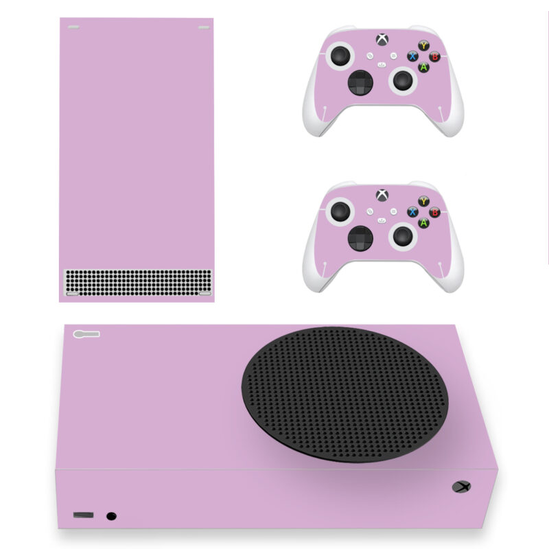 Soild Pale Pink Color Skin Sticker For Xbox Series S And Controllers