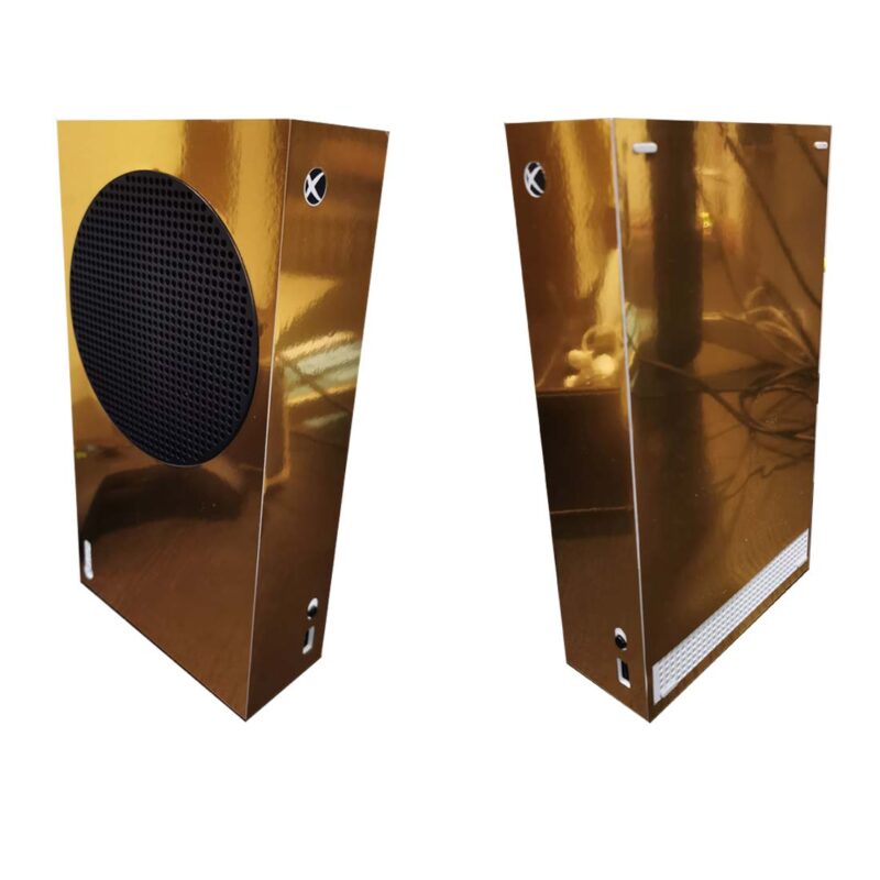 Gold Plate Texture Skin Sticker For Xbox Series S