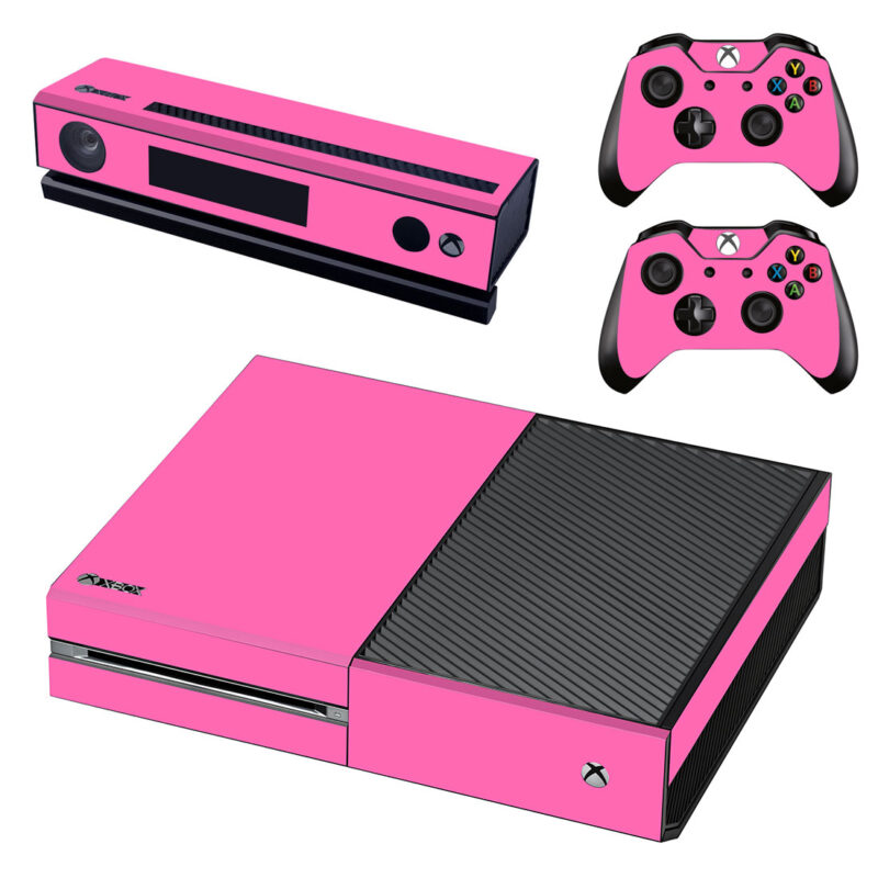 Pink Color Xbox One Skin Sticker