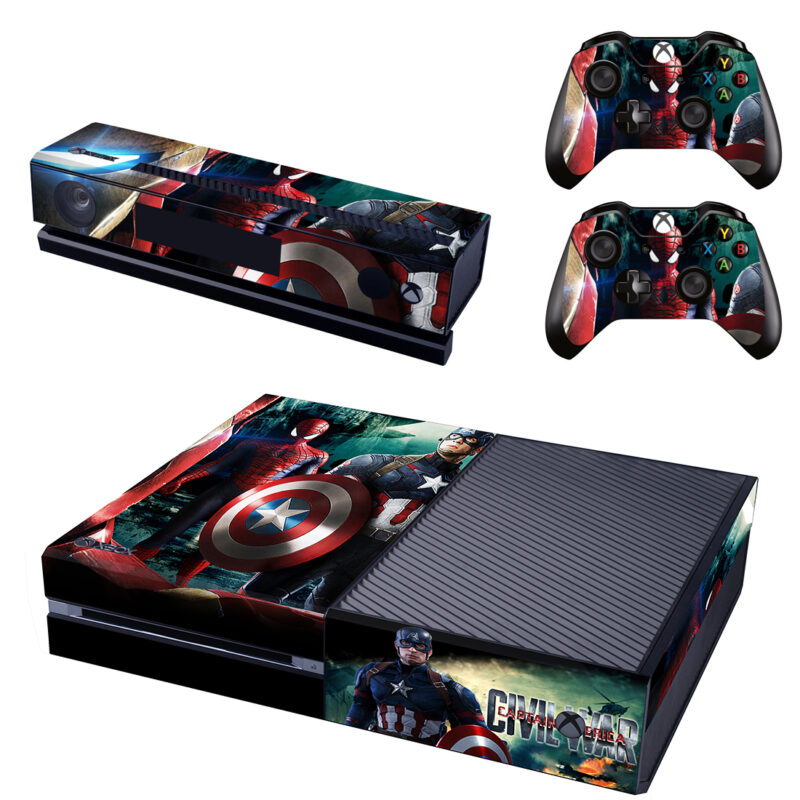 Captain America: Civil War Xbox One Skin Sticker Design 2