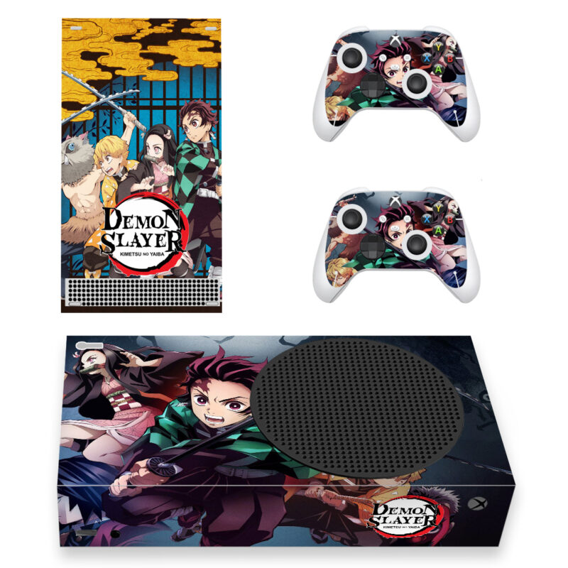 Demon Slayer: Kimetsu No Yaiba Skin Sticker For Xbox Series S And Controllers Design 1