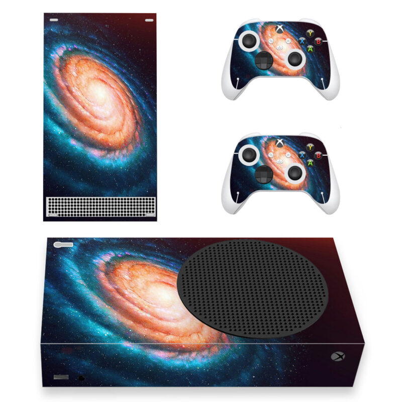 Spiral Galaxy Skin Sticker For Xbox Series S And Controllers