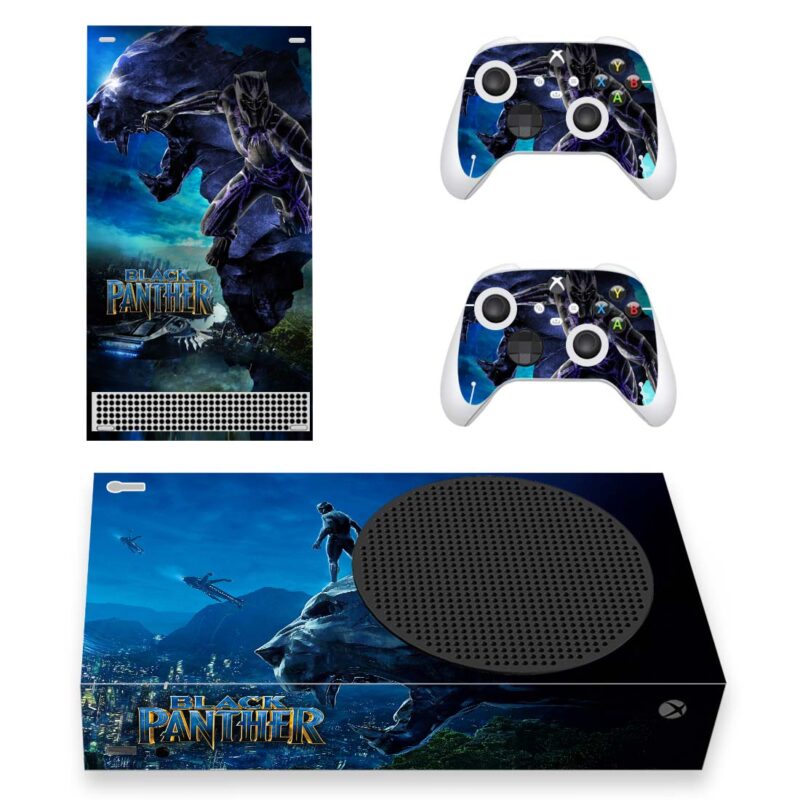 Black Panther Skin Sticker For Xbox Series S And Controllers