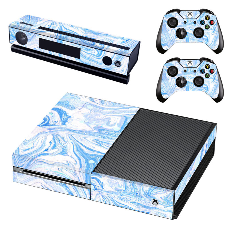 Blue Marble Texture Skin Sticker For Xbox One