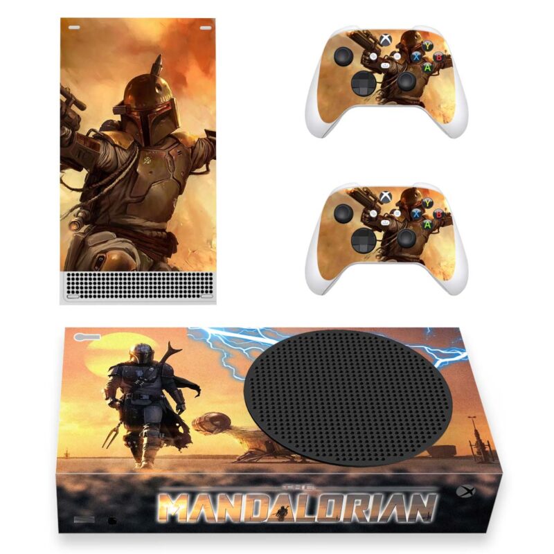 The Mandalorian Series Skin Sticker For Xbox Series S And Controllers Design 2