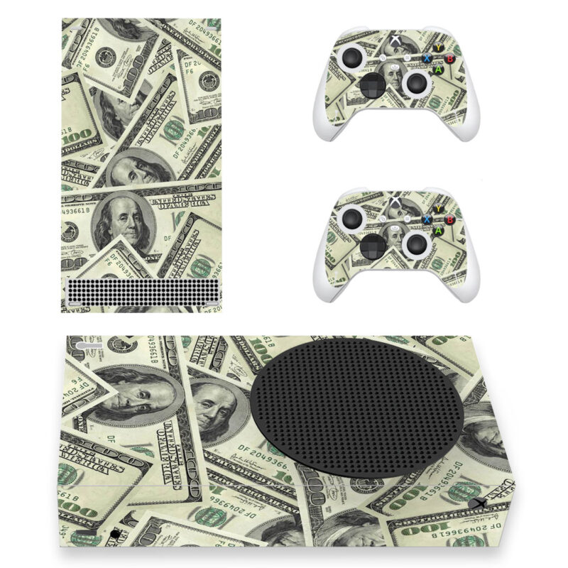 US Dollar Theme Skin Sticker For Xbox Series S And Controllers