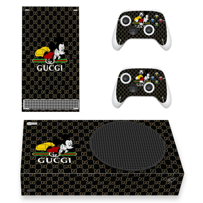 Gucci Mickey Mouse Skin Sticker For Xbox Series S And Controllers