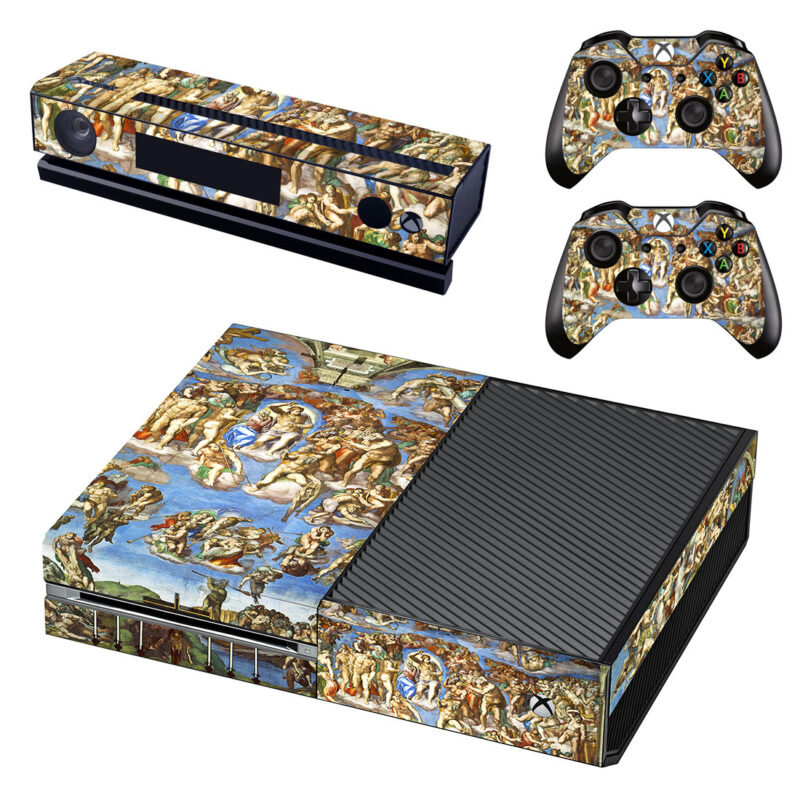 The Last Judgment Painting By Michelangelo Xbox One Skin Sticker