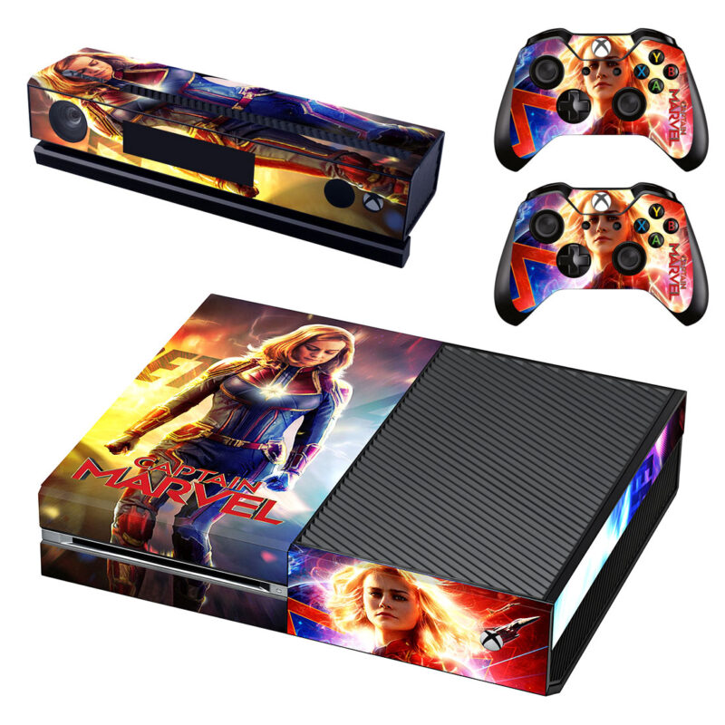 Captain Marvel Movie Xbox One Skin Sticker Design 1