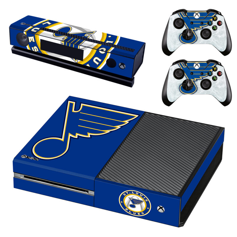 St. Louis Blues Xbox One Skin Sticker Design 1