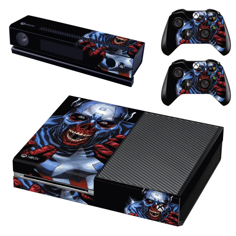 Marvel Captain America Zombie Painting Xbox One Skin Sticker