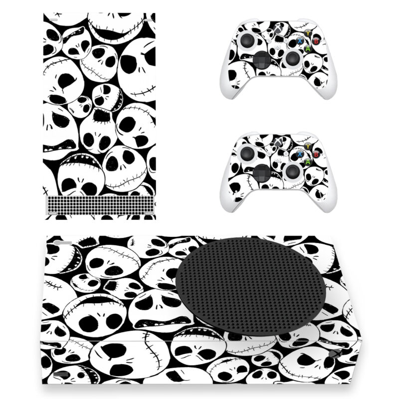 Nightmare Before Christmas Jack Skellington Pattern Skin Sticker For Xbox Series S And Controllers