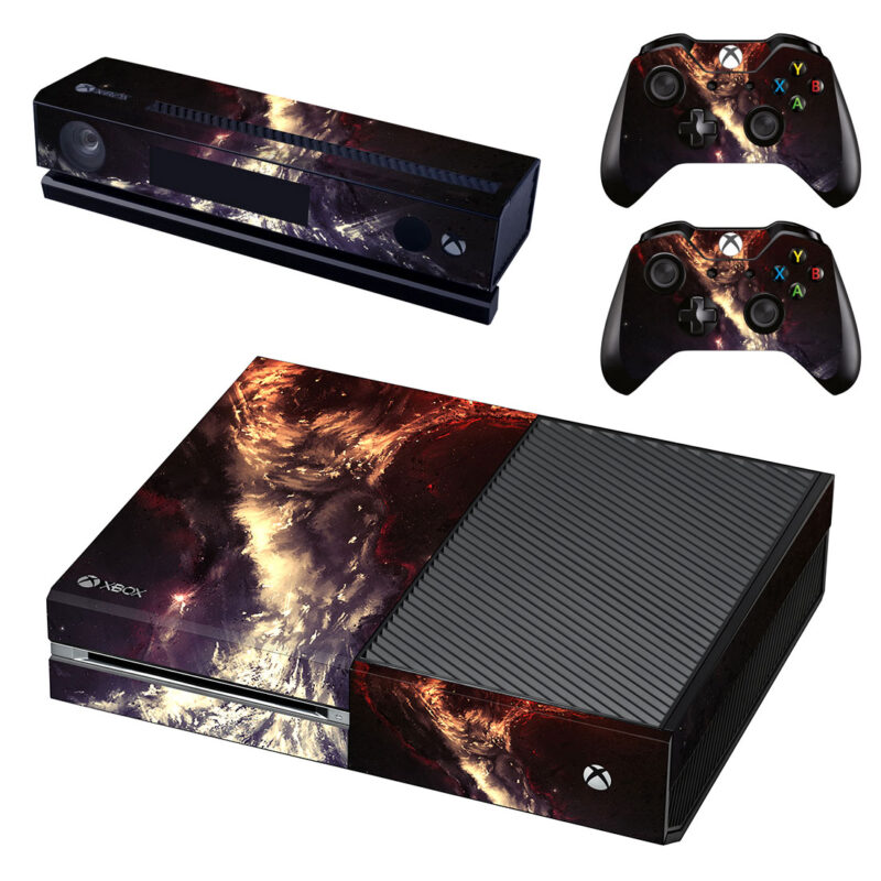 Abstract Illustrator Hurricane Painting Art Xbox One Skin Sticker