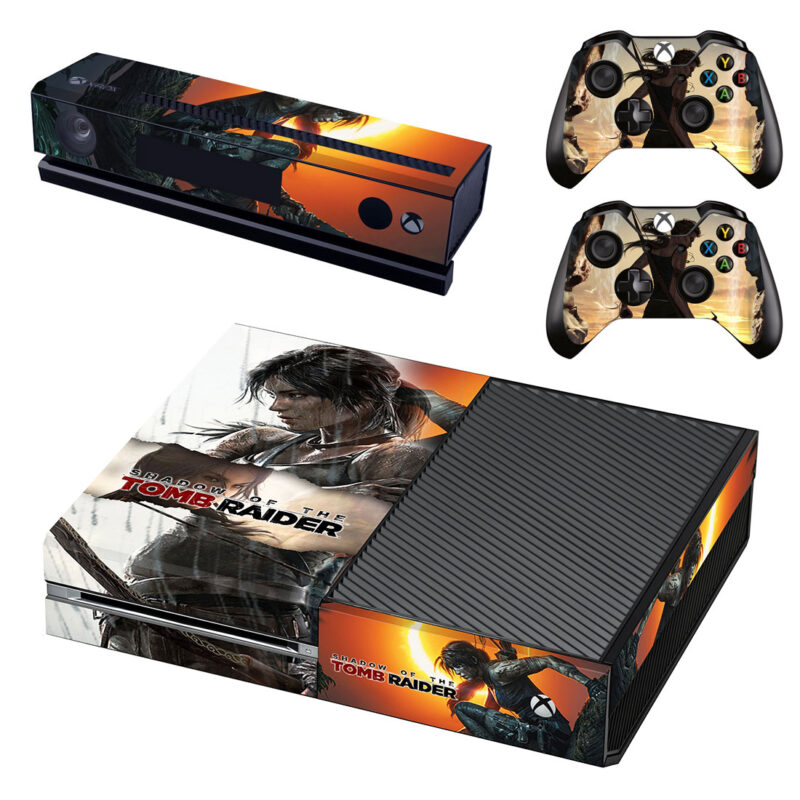 Shadow Of The Tomb Raider Skin Sticker For Xbox One Design 1