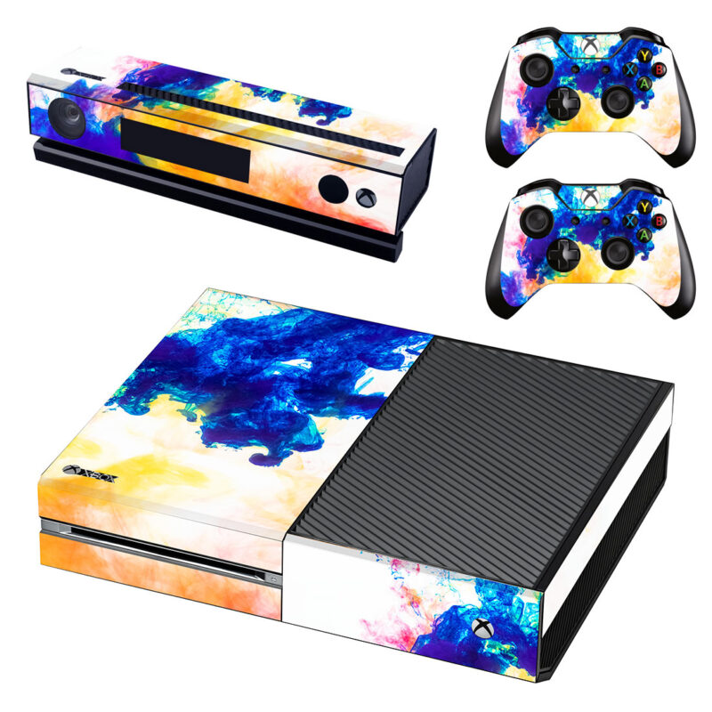 Explosion Of Color Paint In Water Xbox One Skin Sticker