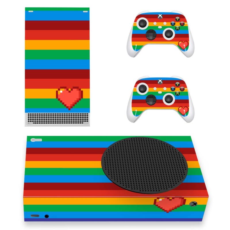 Rainbow Flag Skin Sticker For Xbox Series S And Controllers Design 1