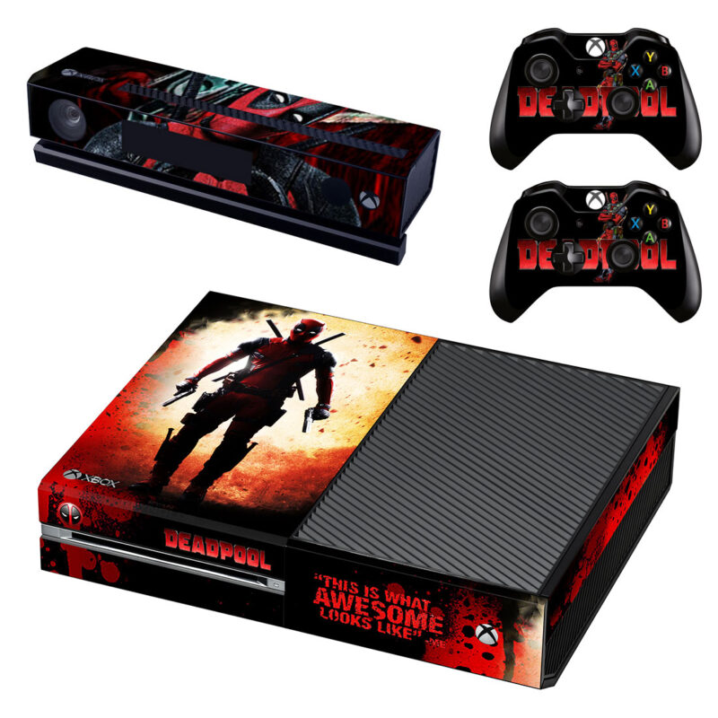 Deadpool Skin Sticker For Xbox One