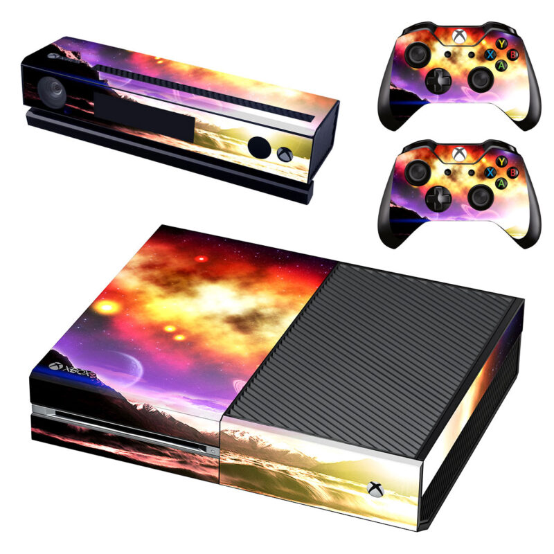 Psychedelic Sky Space Xbox One Skin Sticker