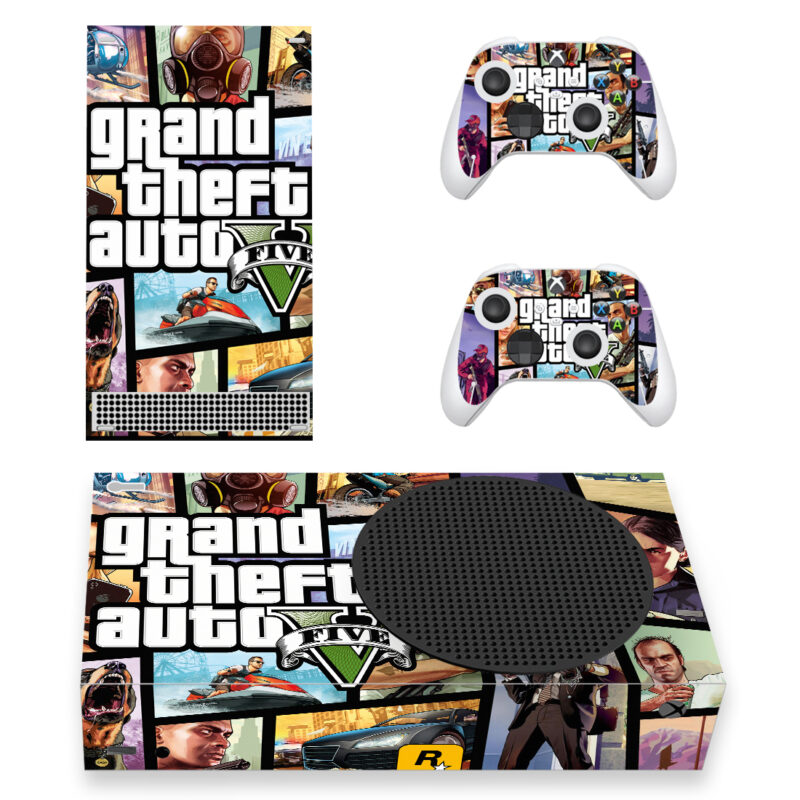 Grand Theft Auto V Game Skin Sticker For Xbox Series S And Controllers Design 6