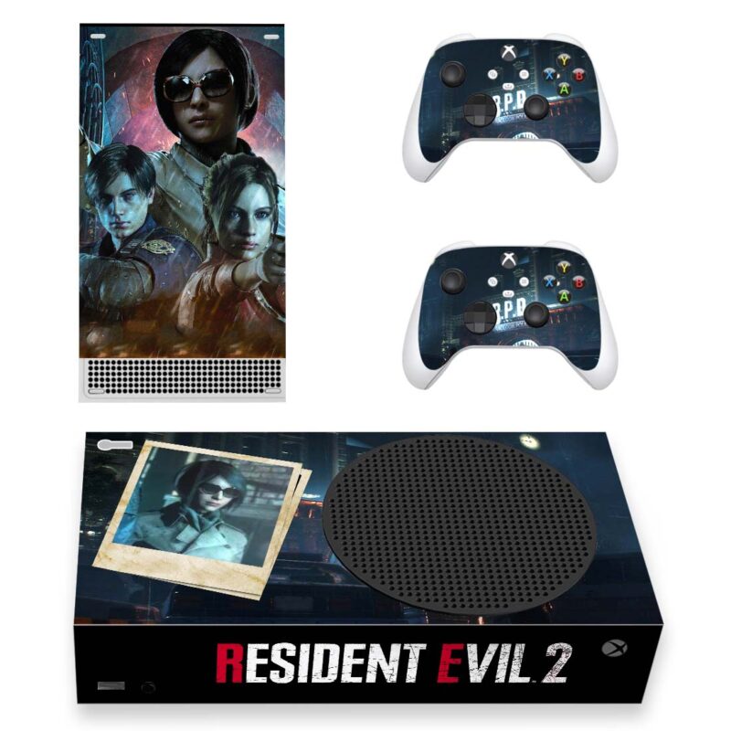 Resident Evil 2 Game Skin Sticker For Xbox Series S And Controllers Design 4