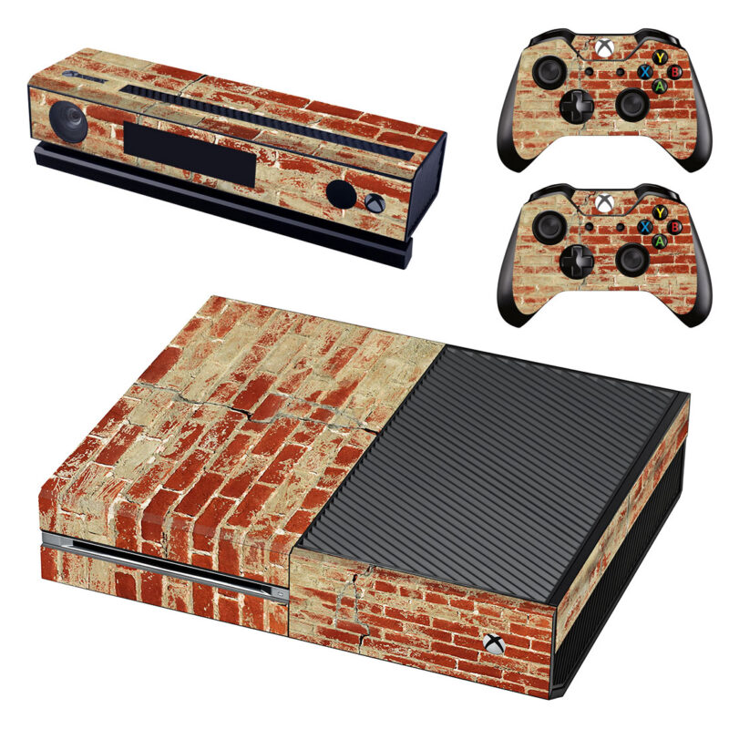 Brick With Big Crack Texture Xbox One Skin Sticker