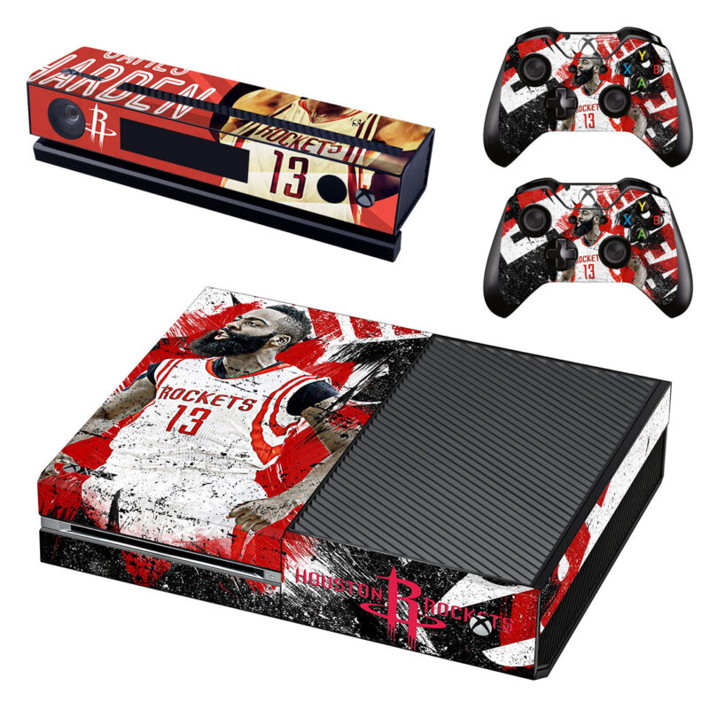 Houston Rockets And James Harden Skin Sticker For Xbox One