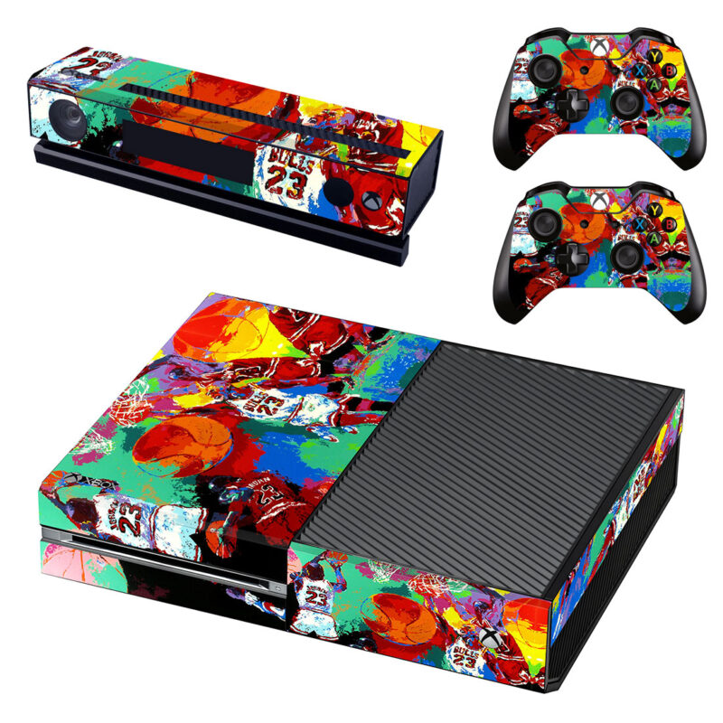 Michael Jordan Painting By Leroy Neiman Xbox One Skin Sticker