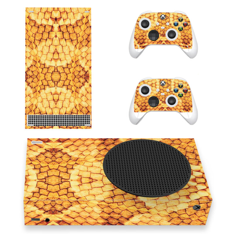 Snake Skin Texture Skin Sticker For Xbox Series S And Controllers