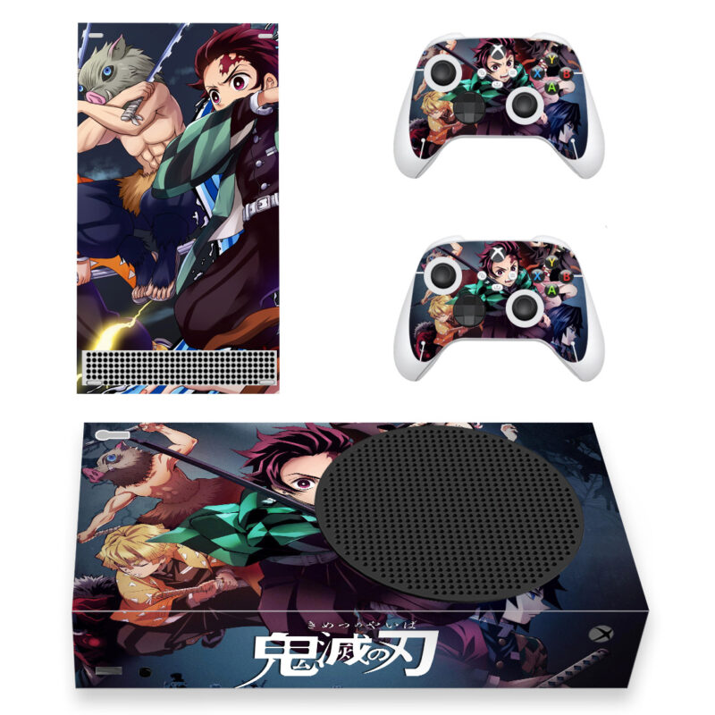 Demon Slayer: Kimetsu No Yaiba Skin Sticker For Xbox Series S And Controllers Design 4