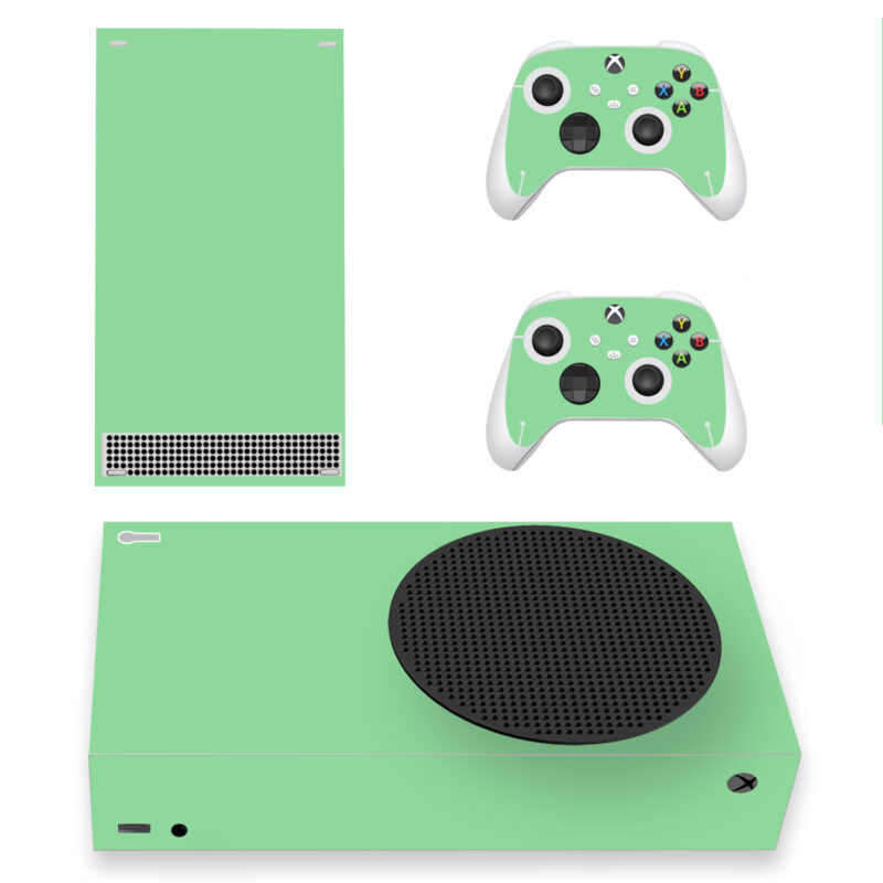 Light Green Color Skin Sticker For Xbox Series S And Controllers