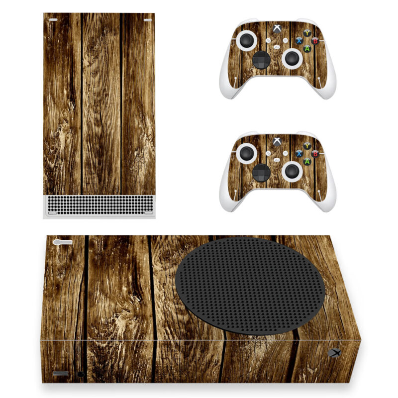 Old Wooden Board Texture Skin Sticker For Xbox Series S And Controllers