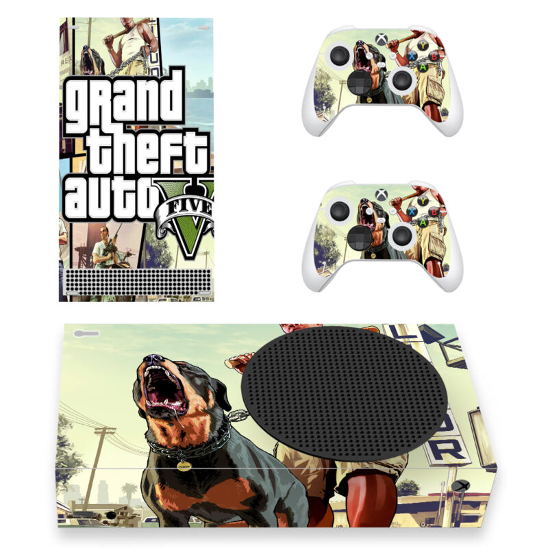 Grand Theft Auto V Game Skin Sticker For Xbox Series S And Controllers Design 2